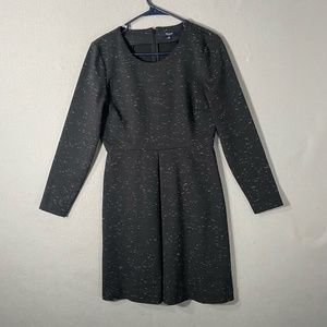 Madewell Long Sleeve Heather Black Sweater Dress Womans Size 4